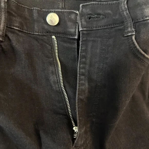 ZARA High Rise Jegging Denim Skinny 4-Pocket Jean US 6 Black Stretchy Pants B86 - Picture 6 of 6